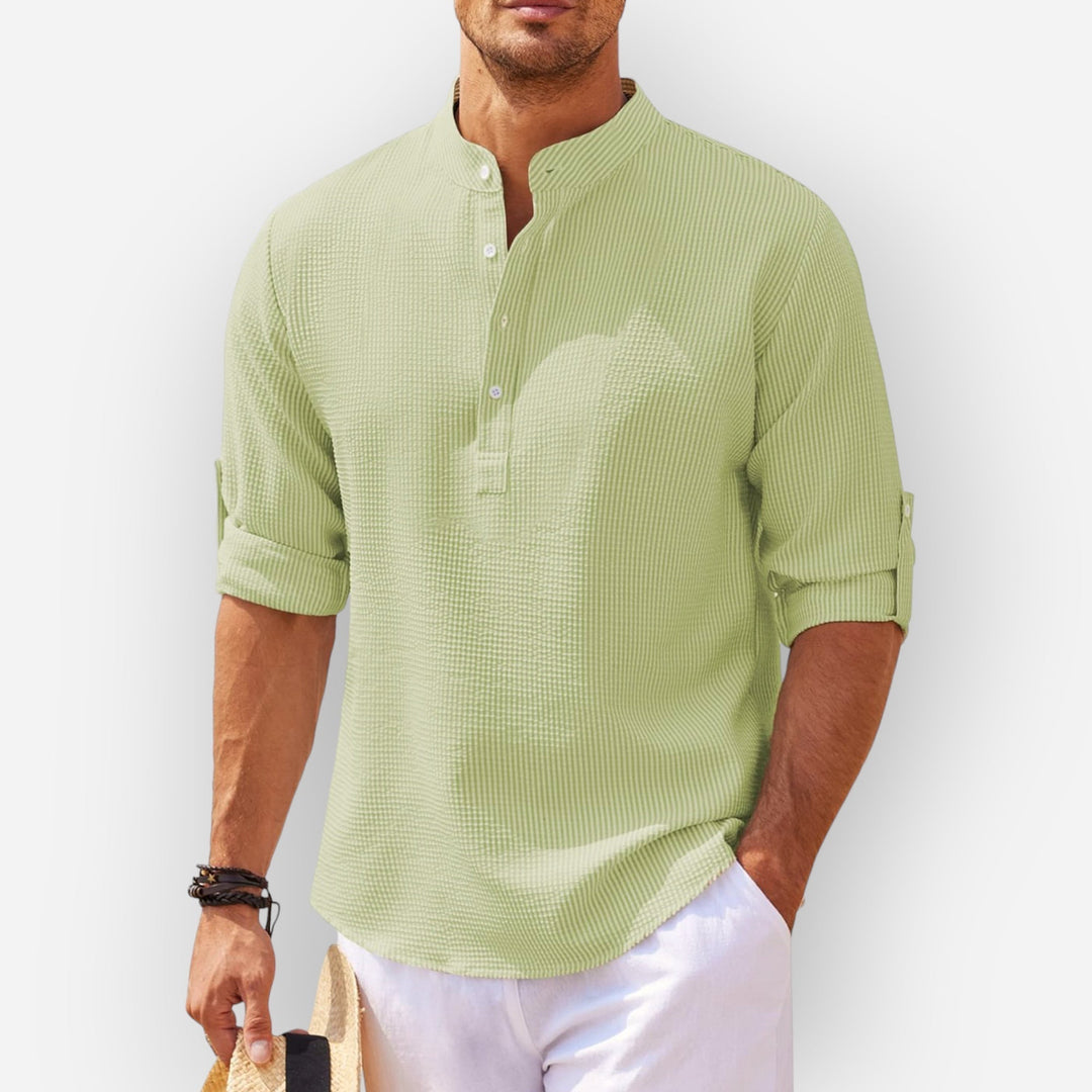 Samuel™ | Stylish Ruffled Linen Shirt