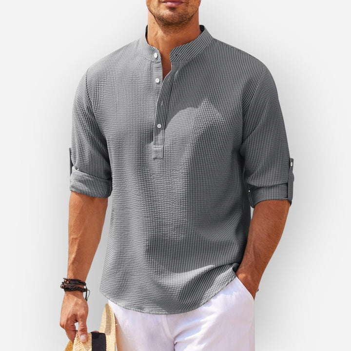 Samuel™ | Stylish Ruffled Linen Shirt