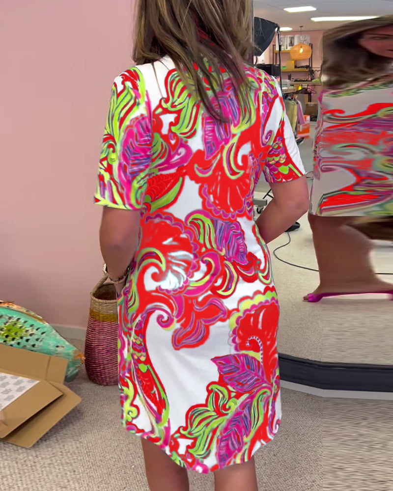 Vivian™ | Vibrant Shift Dress