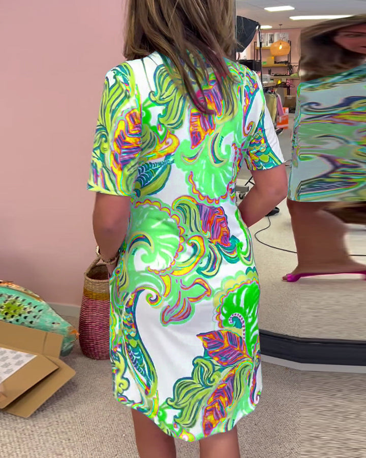 Vivian™ | Vibrant Shift Dress