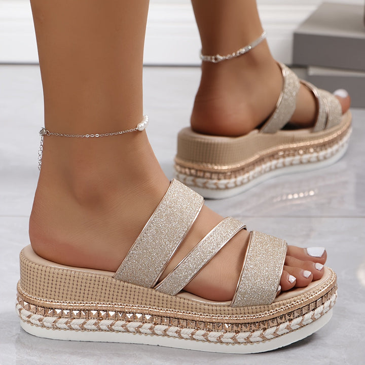 OrthoLux™ | Glitter Comfort Sandals