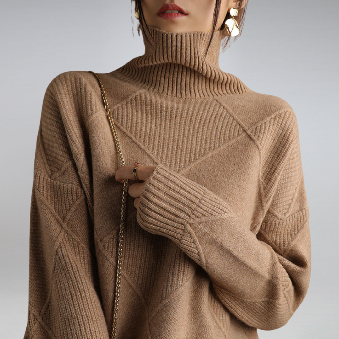 Adelle™ | Cosy Cashmere Turtleneck Jumper