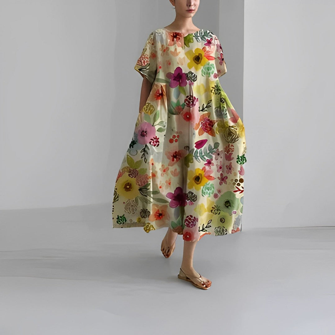 Rosa™ | Loose Boho Floral Dress