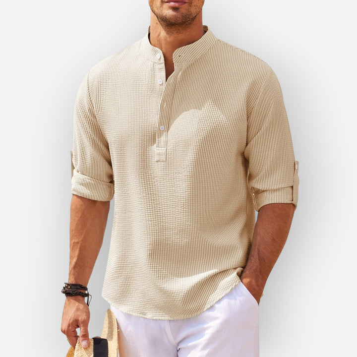 Samuel™ | Stylish Ruffled Linen Shirt